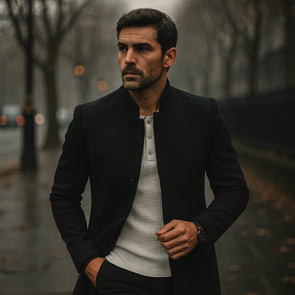 Elias | Mens Spring Casual Coat — Lightweight Transitional Coat with Front Pockets in 5 Colors S–3XL | Westmere