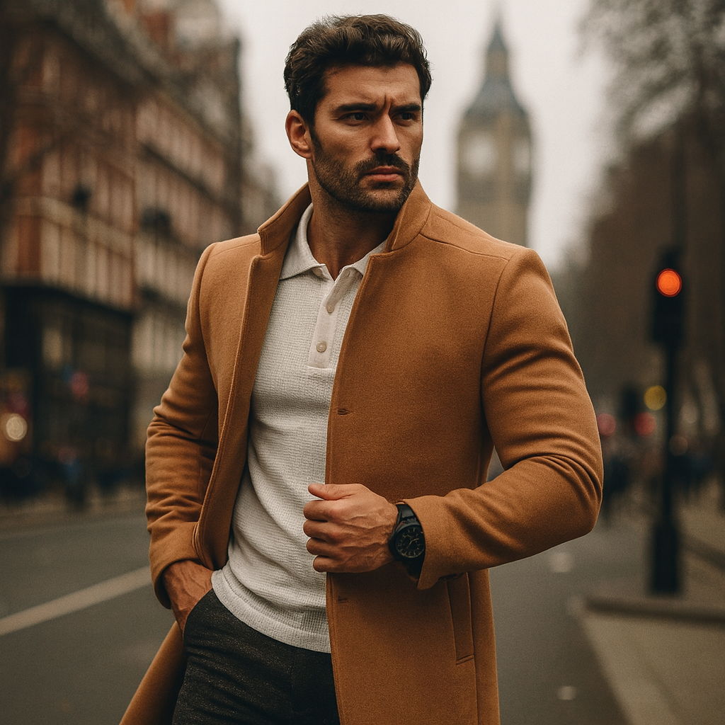 Elias | Mens Spring Casual Coat — Lightweight Transitional Coat with Front Pockets in 5 Colors S–3XL | Westmere