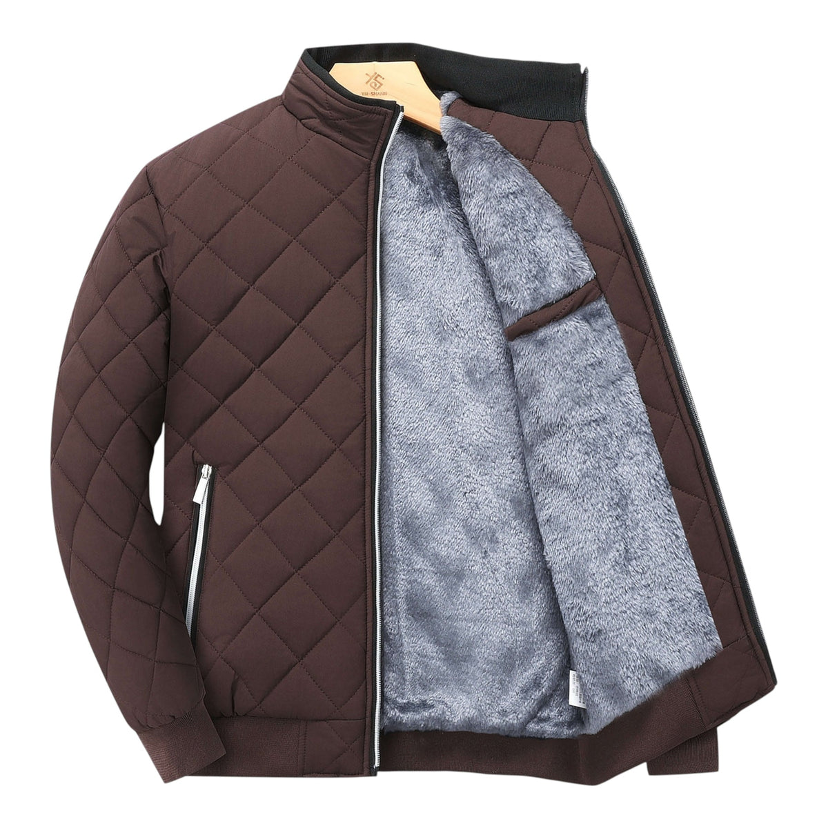 Men's Quilted Wrap Fluid Puffer Jacket