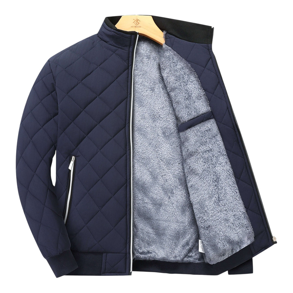Men's Quilted Wrap Fluid Puffer Jacket