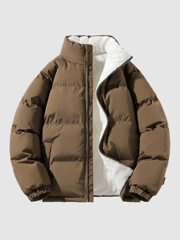 Men's Quilted Zip-Up Stylish Puffer Jacket
