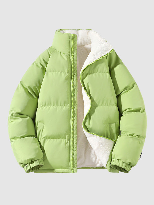 Men's Quilted Zip-Up Stylish Puffer Jacket