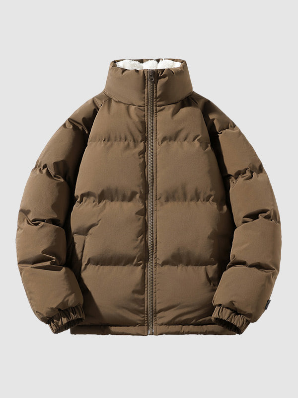 Men's Quilted Zip-Up Stylish Puffer Jacket