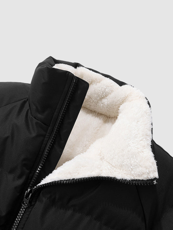 Men's Quilted Zip-Up Stylish Puffer Jacket