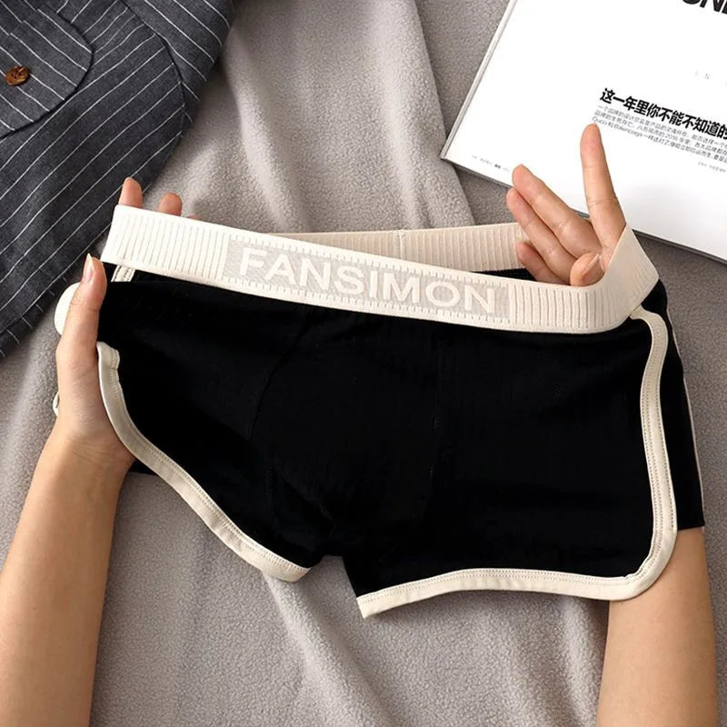 Men's Solid Striped Breathable Mesh U-Crotch Boxers - 1/3 Pack