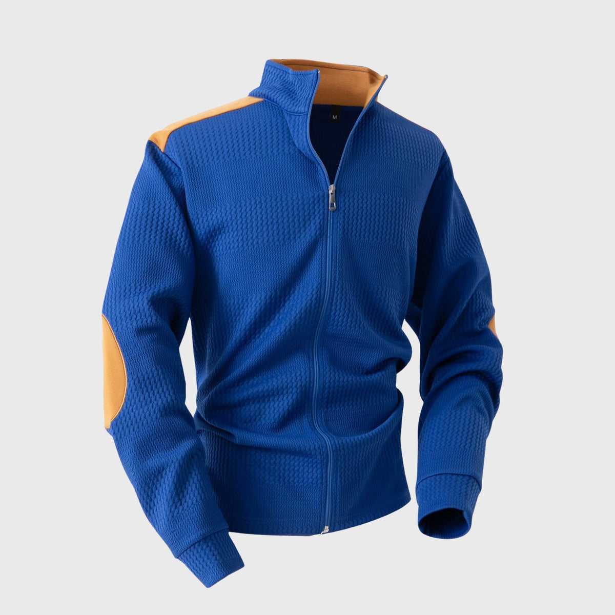 Men's Stand Collar Knit Track Jacket