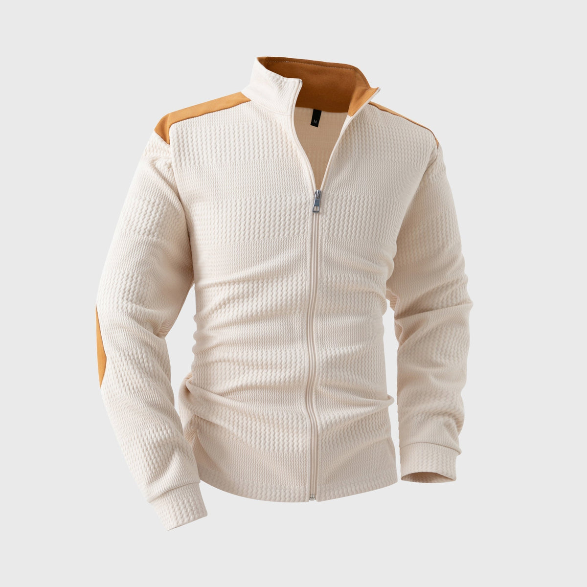 Men's Stand Collar Knit Track Jacket