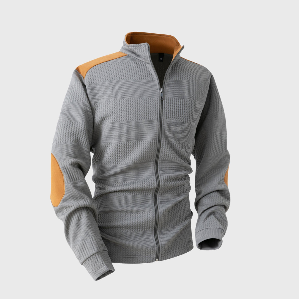 Men's Stand Collar Knit Track Jacket