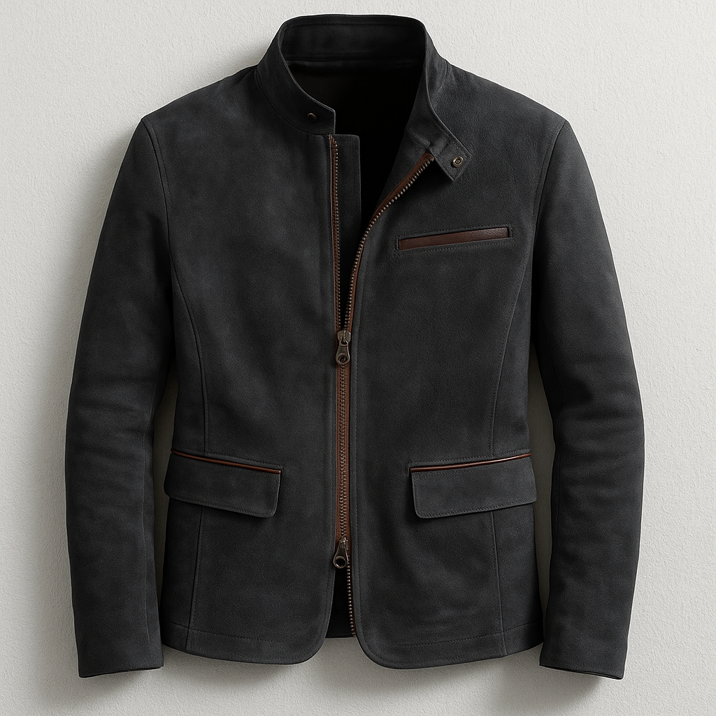 Men's Suede Casual Field Jacket