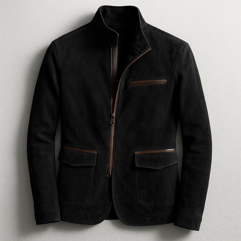 Men's Suede Casual Field Jacket