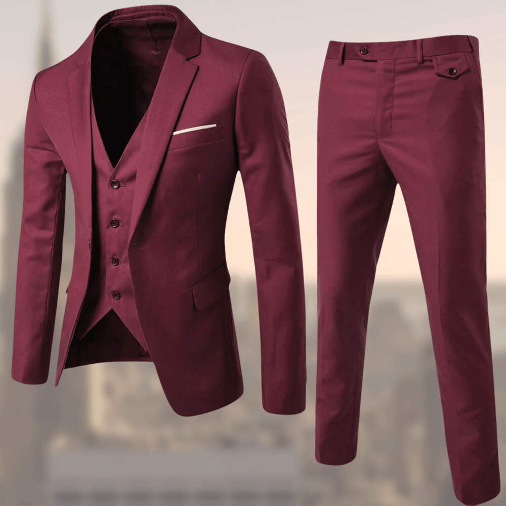 Men's Three-Piece Wedding Guest Suit