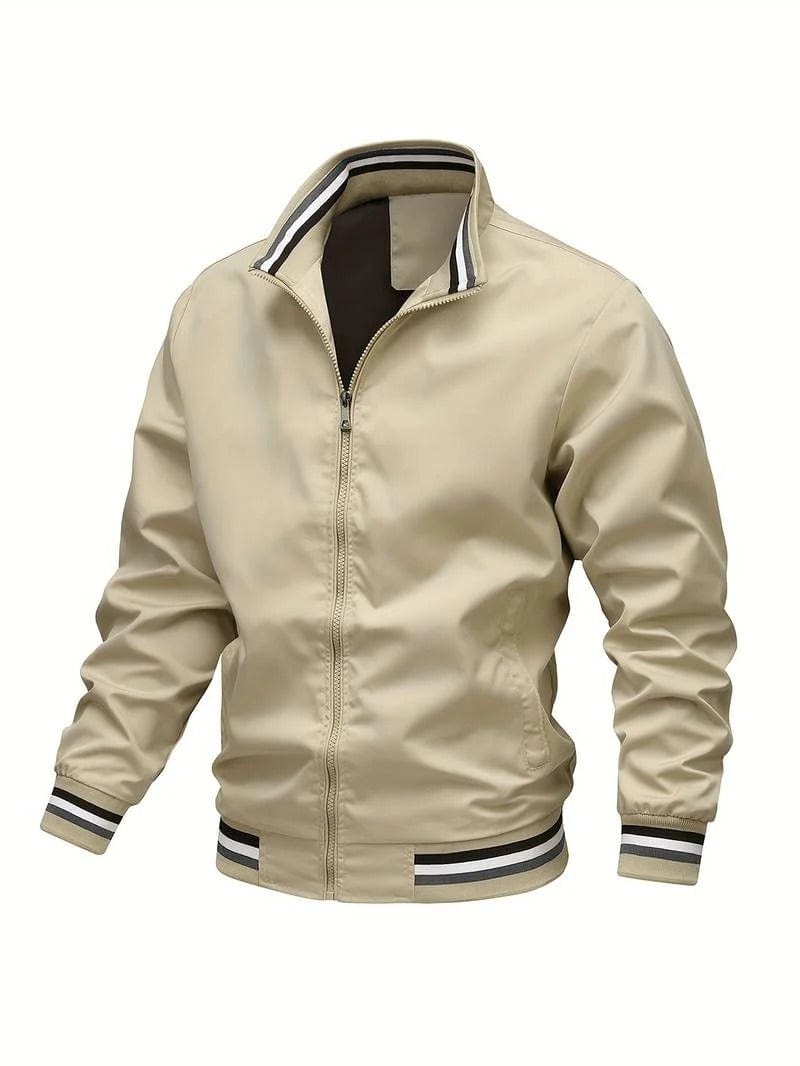 Men's Zip-Up Nonchalant Bomber Jacket