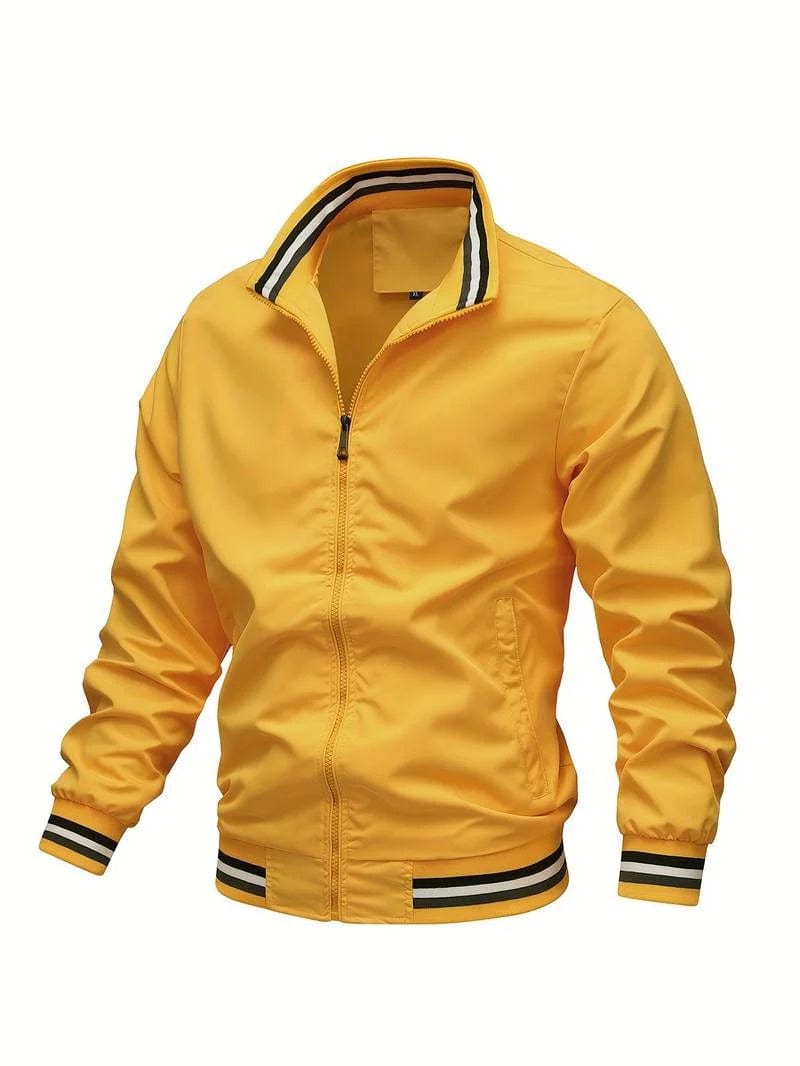 Men's Zip-Up Nonchalant Bomber Jacket