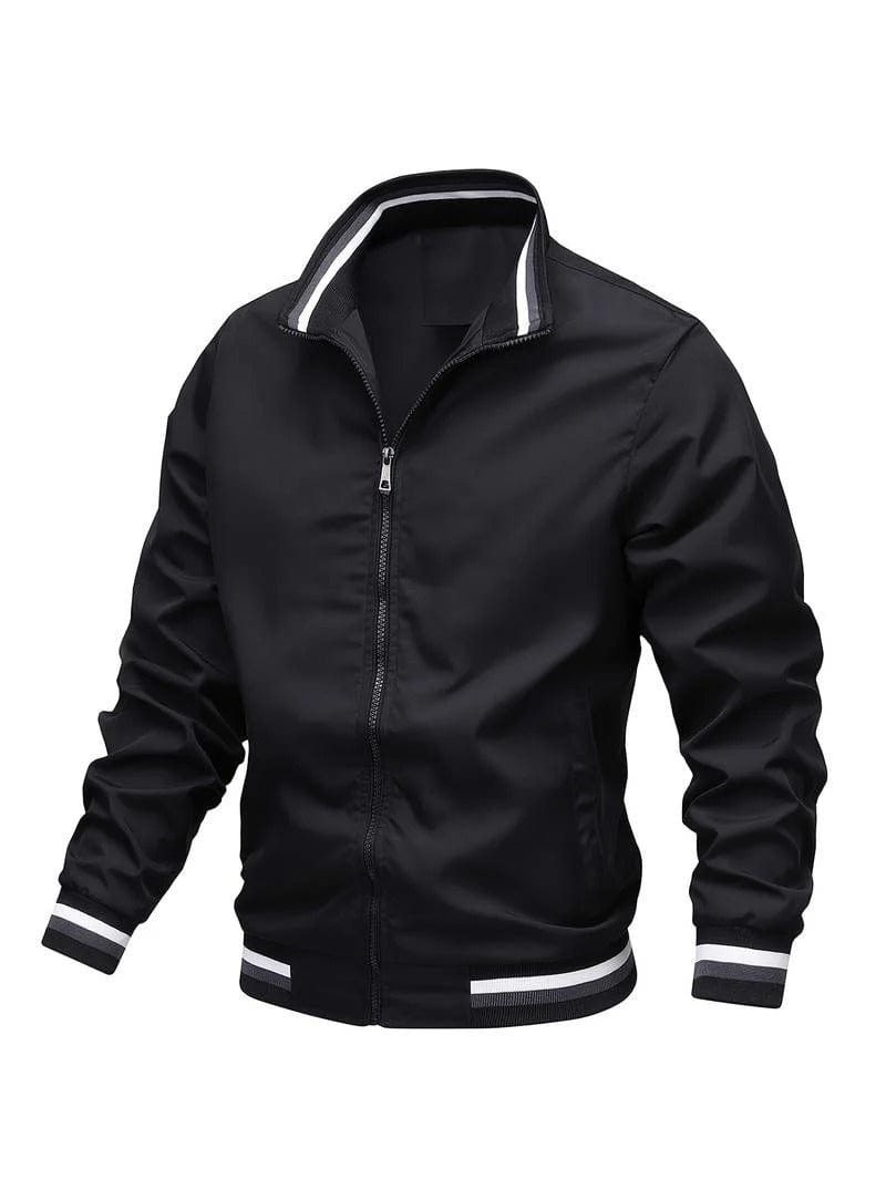 Men's Zip-Up Nonchalant Bomber Jacket