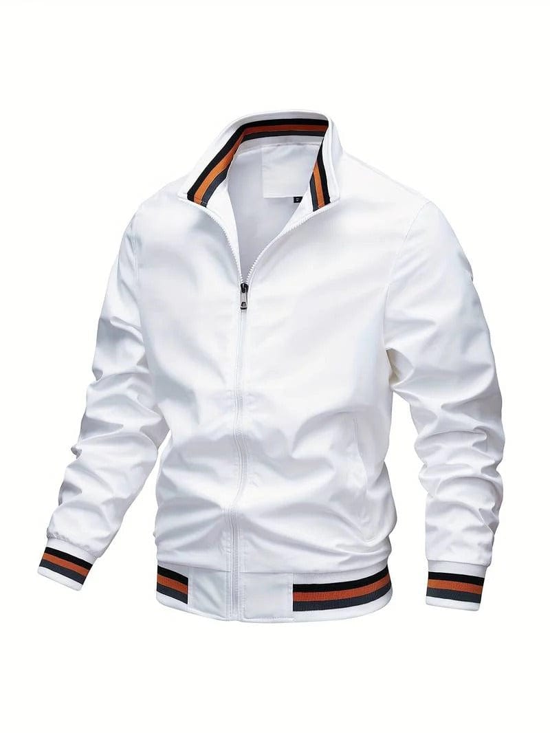 Men's Zip-Up Nonchalant Bomber Jacket