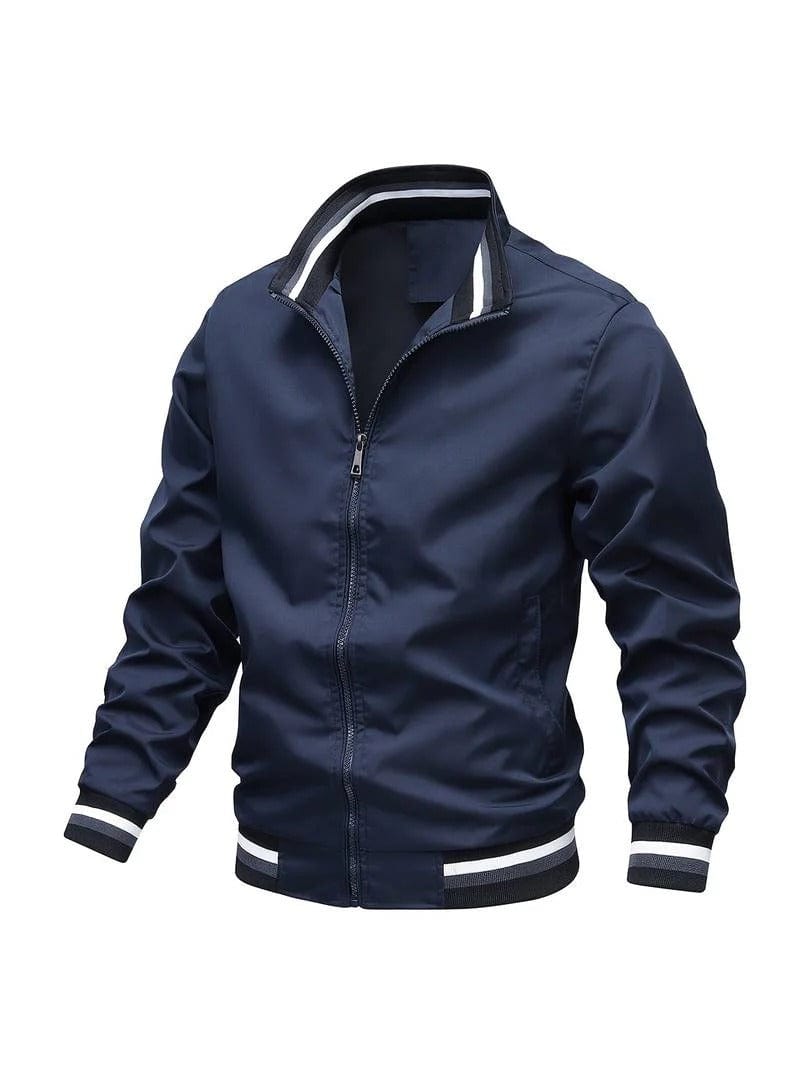 Men's Zip-Up Nonchalant Bomber Jacket