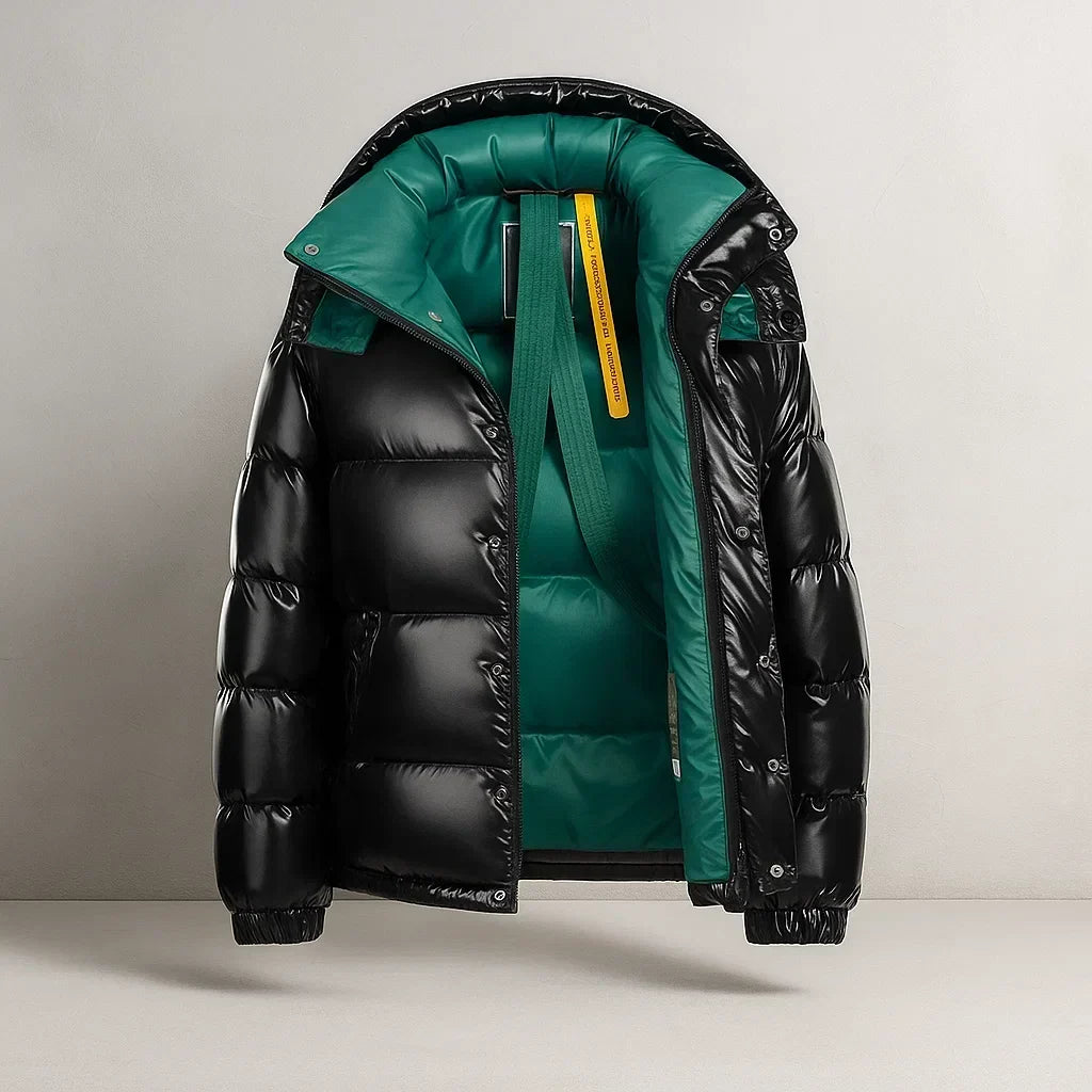 Men's Zip-Up Padded Puffer Jacket