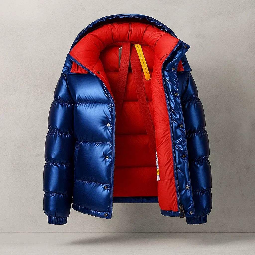 Men's Zip-Up Padded Puffer Jacket