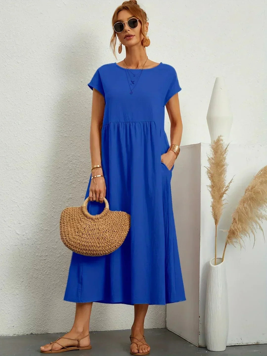 Eva's Boutique | Elegant Comfort Dress