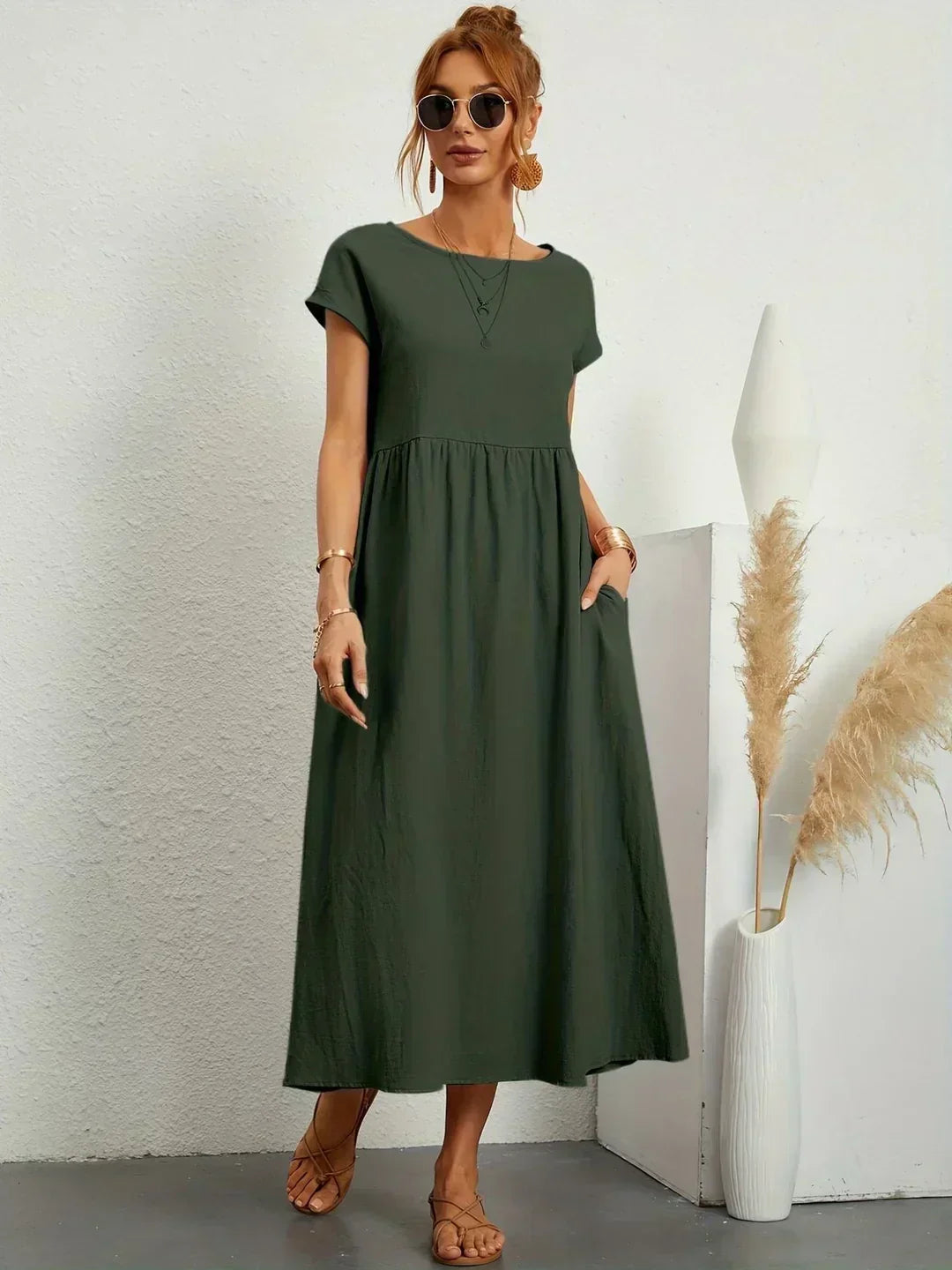 Eva's Boutique | Elegant Comfort Dress