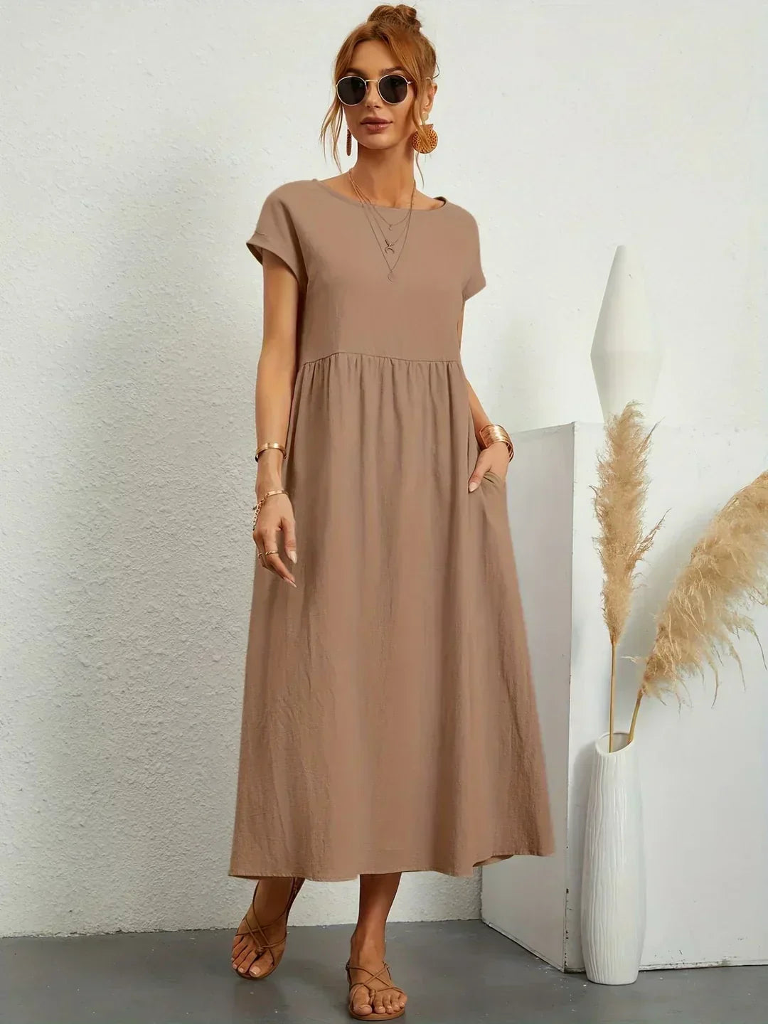 Eva's Boutique | Elegant Comfort Dress