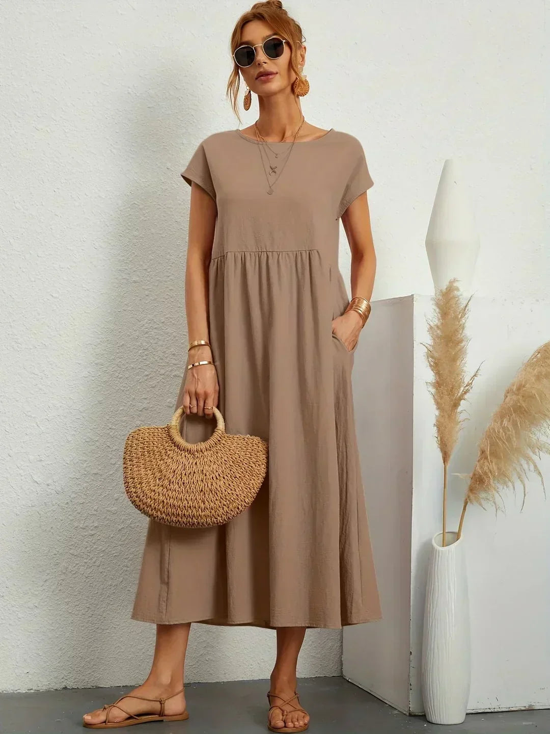 Eva's Boutique | Elegant Comfort Dress