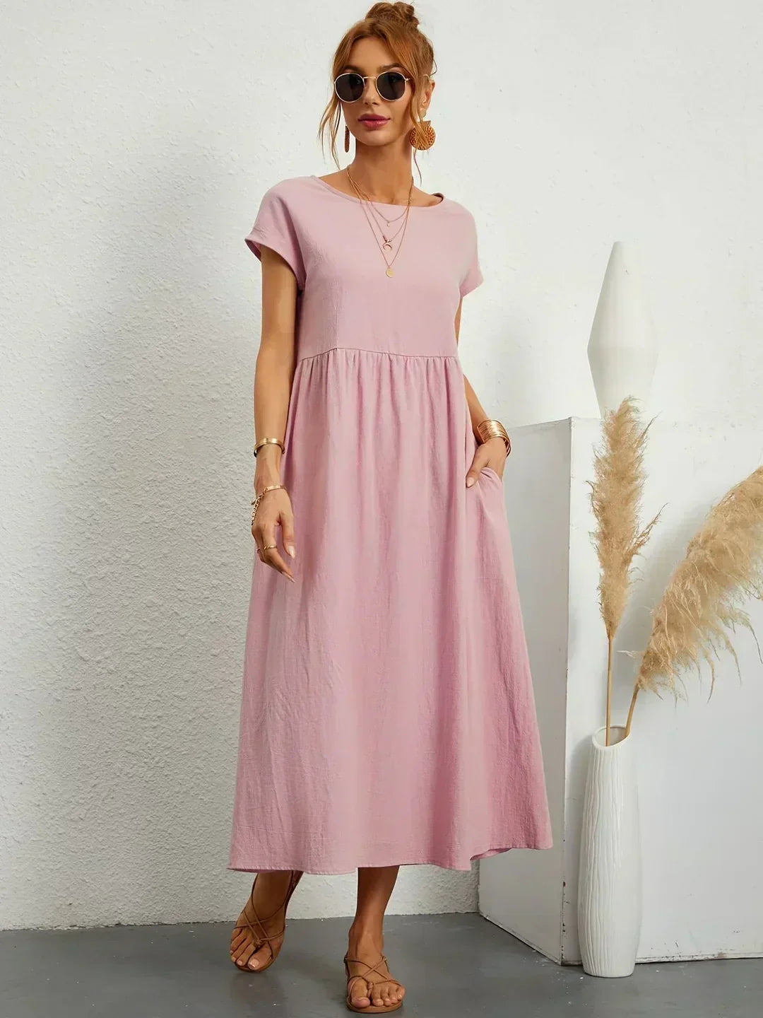 Eva's Boutique | Elegant Comfort Dress