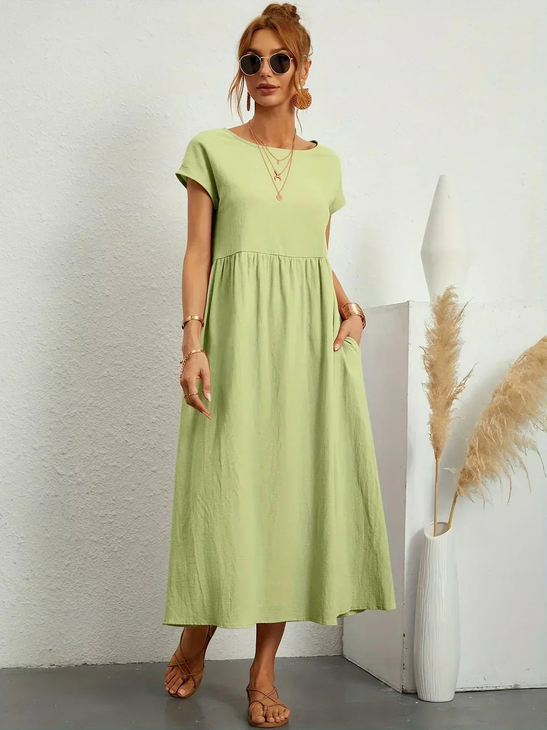 Eva's Boutique | Elegant Comfort Dress