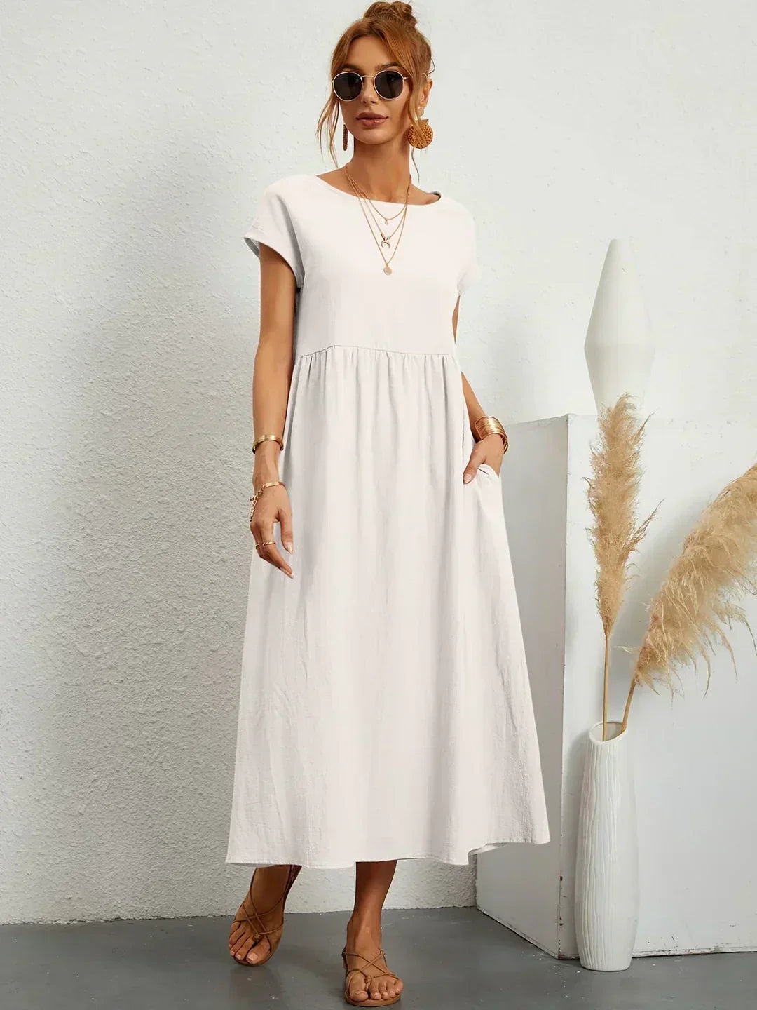 Eva's Boutique | Elegant Comfort Dress