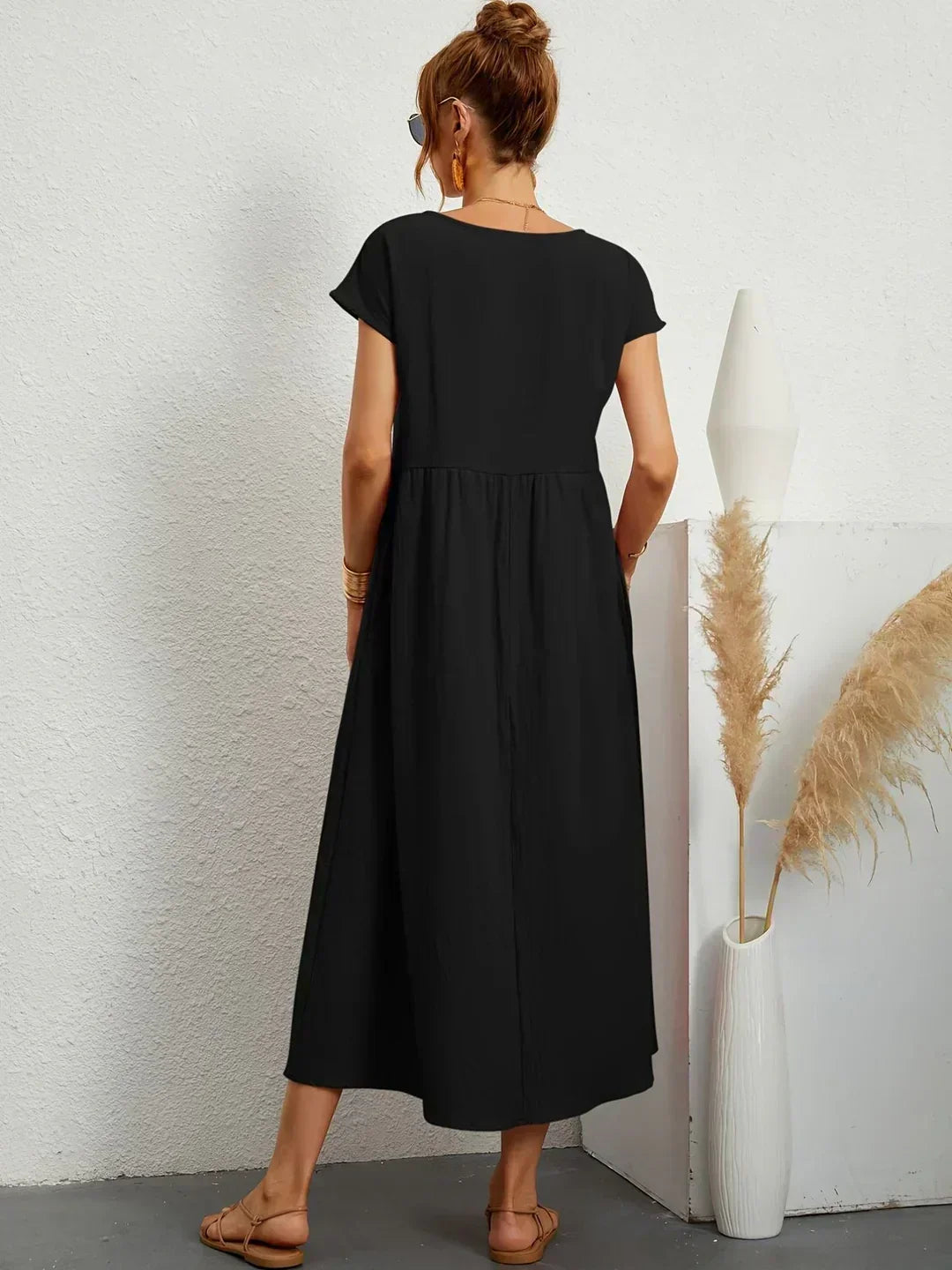 Eva's Boutique | Elegant Comfort Dress