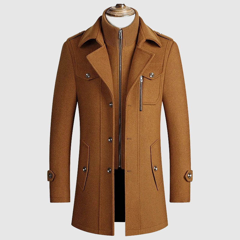 Men's Wool Blend Coat, Everyday Cut