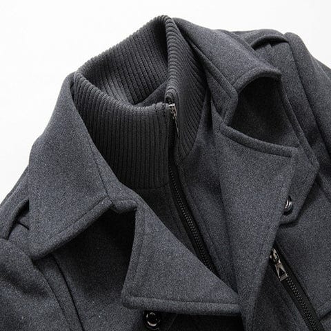 Men's Coat with Lining and Water Repellent | For Winter | Size M-6XL | Black, Grey, Brown, Coffee, Blue