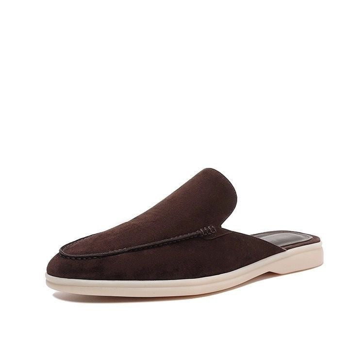 Unisex Slip-On Loafers, Moc Toe, Low Flat Sole