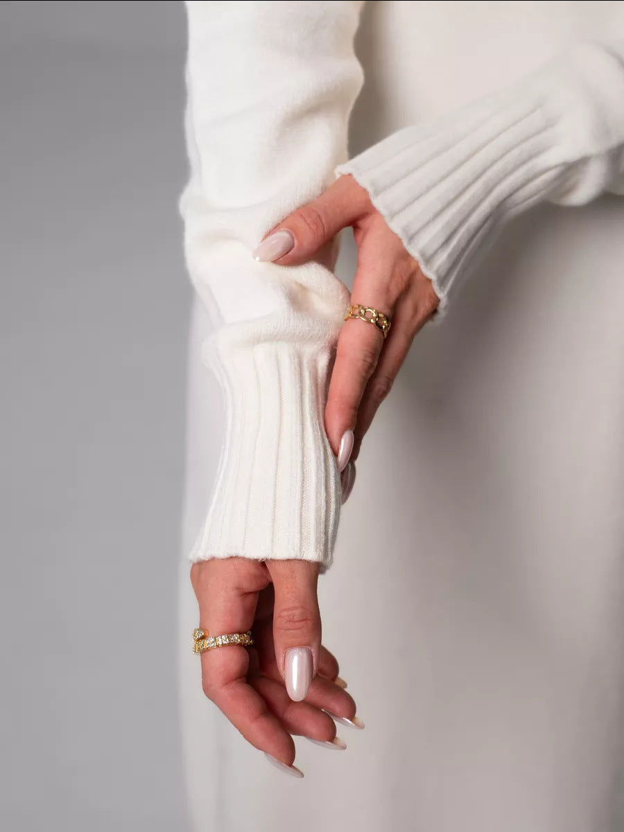 Vibeke Turtleneck Knit Sweater Dress