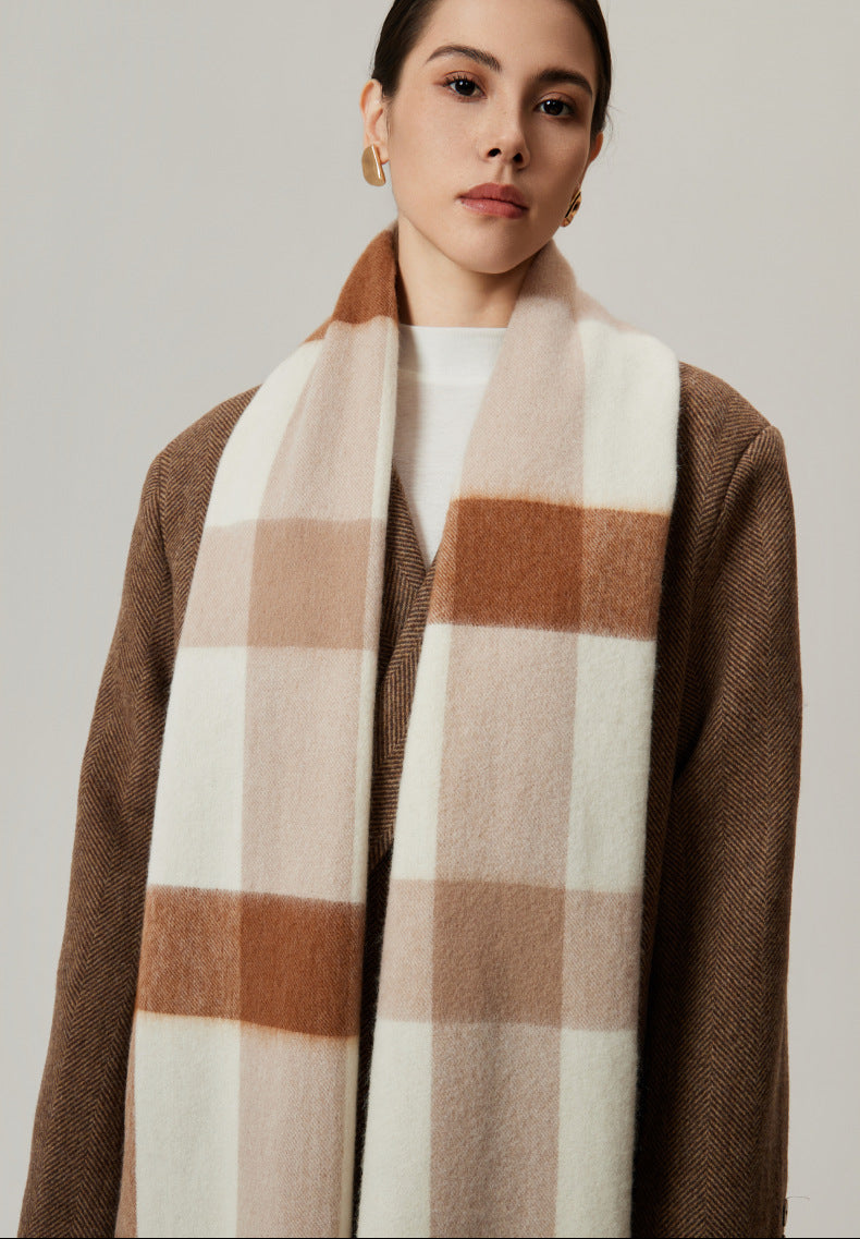 Belmere Wool Checked Scarf