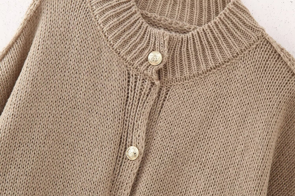 Petty | Round Neck Knitted Cardigan