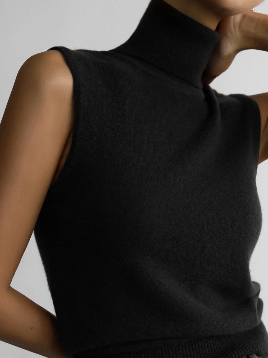 Madelief Mock Neck Knit Sweater Twinset