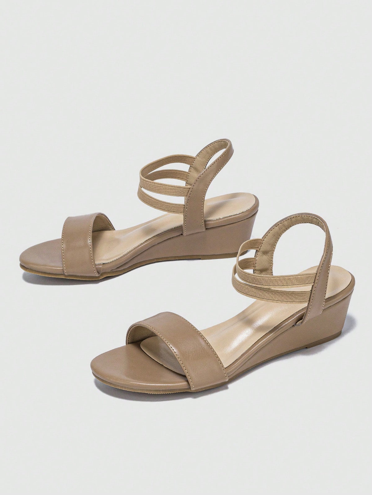 Zelie Double Strap Low Wedge Sandals