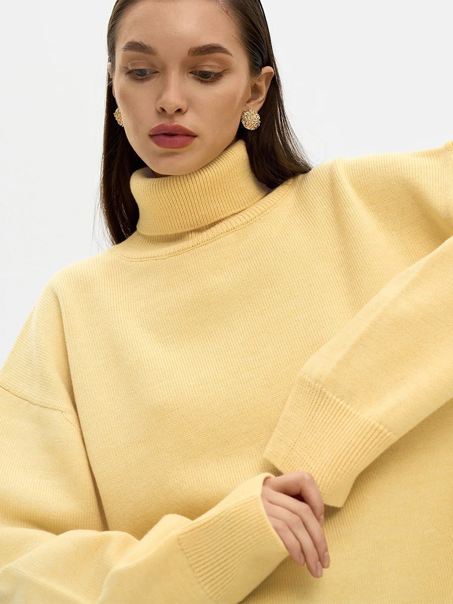 Estrella Oversized Knit Turtleneck Sweater
