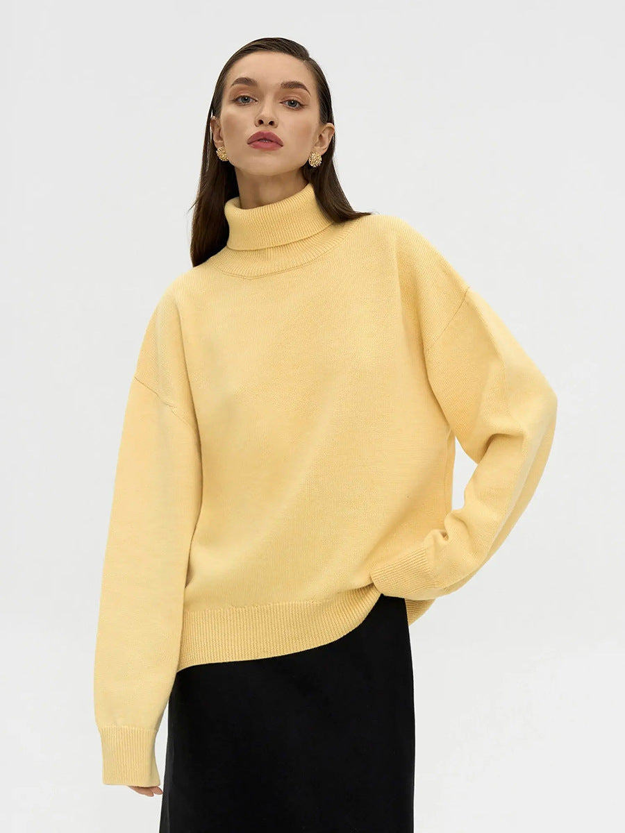 Estrella Oversized Knit Turtleneck Sweater
