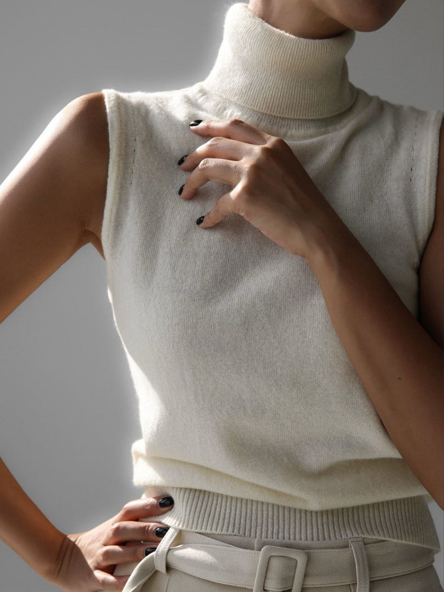 Madelief Mock Neck Knit Sweater Twinset
