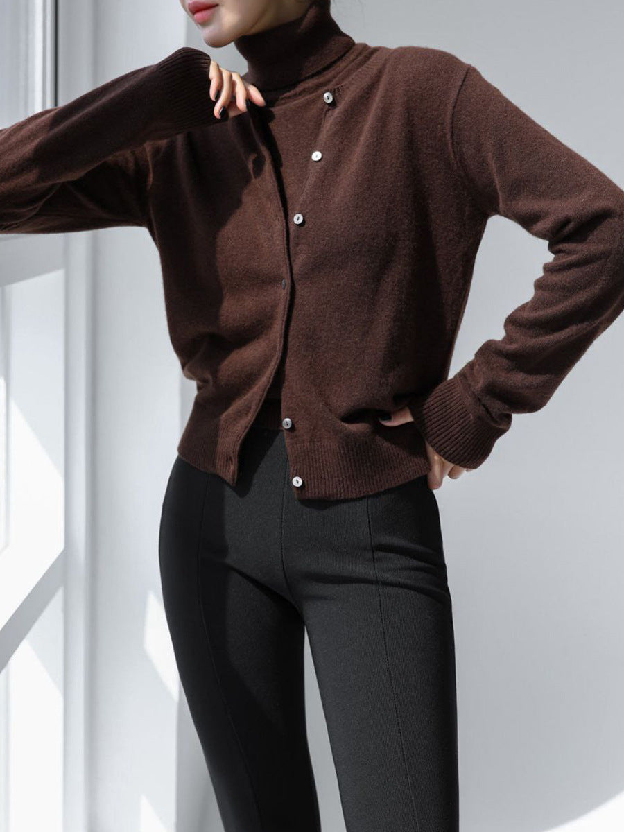 Madelief Mock Neck Knit Sweater Twinset