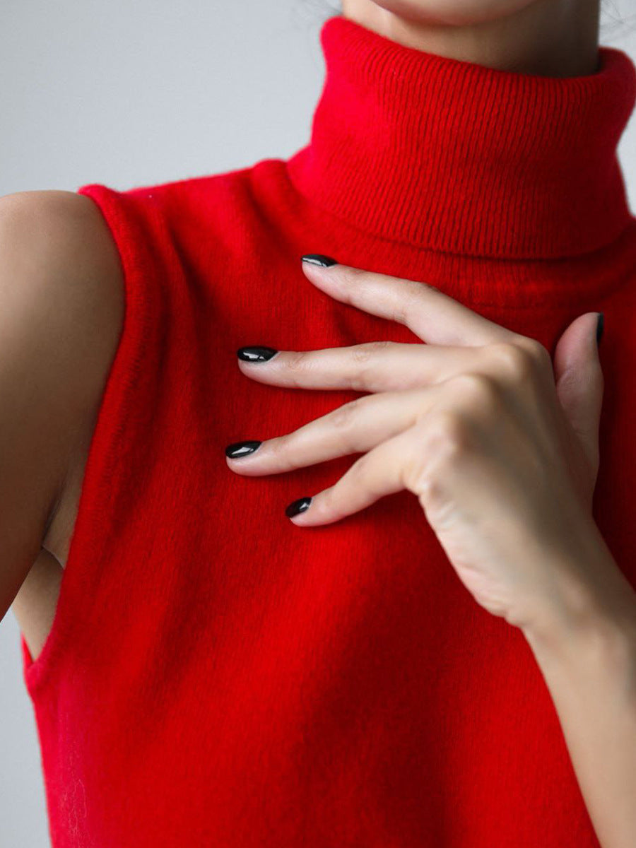 Madelief Mock Neck Knit Sweater Twinset