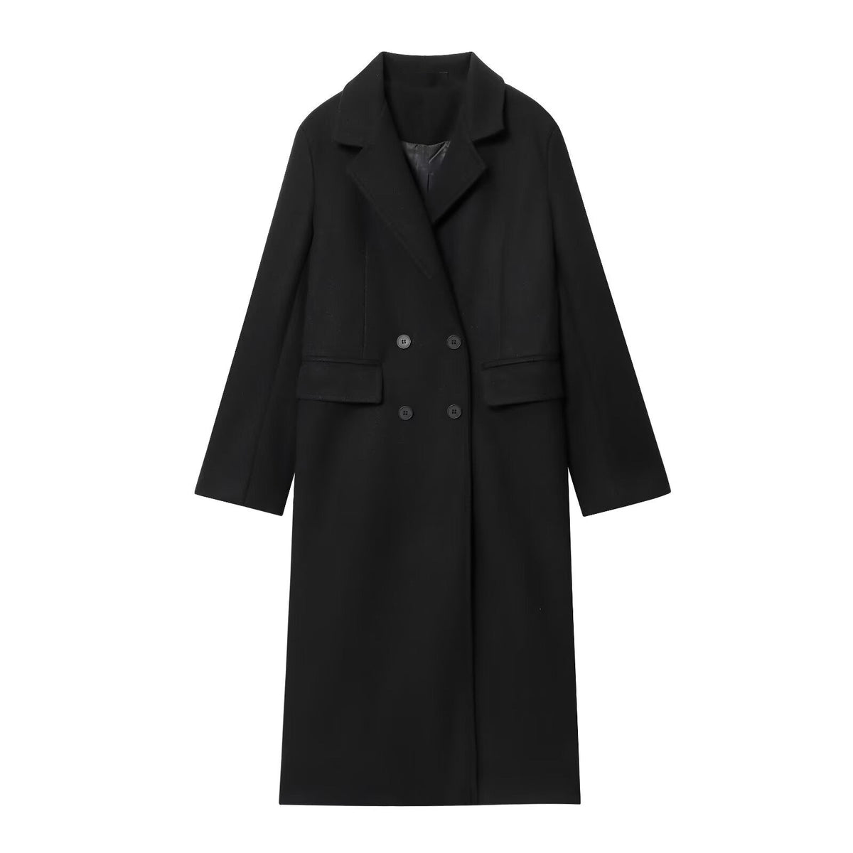 Esme Double-Breasted Longline Wool Coat
