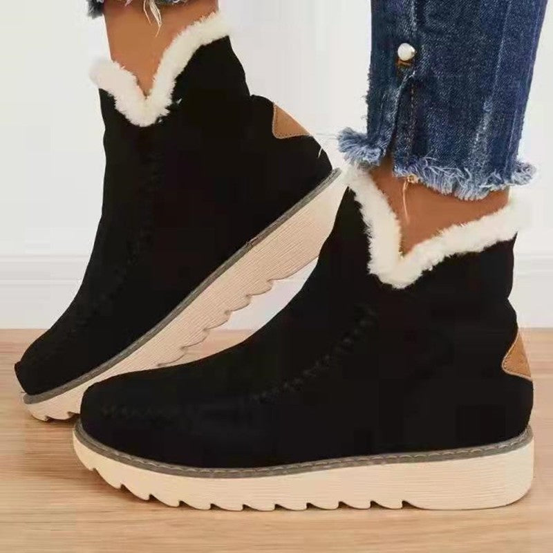 Ragna Faux-Shearling Suede Ankle Boots
