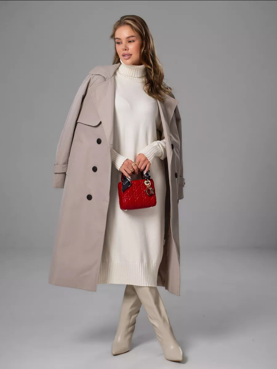 Vibeke Turtleneck Knit Sweater Dress