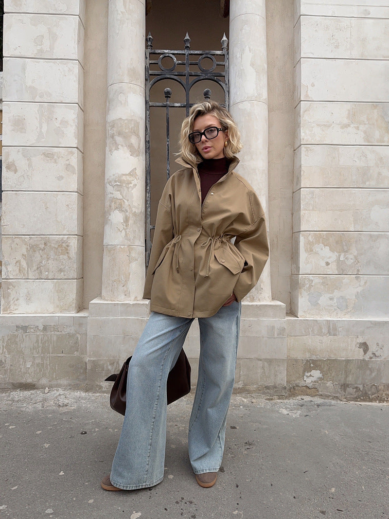 Armelle Cotton Drawstring Utility Jacket
