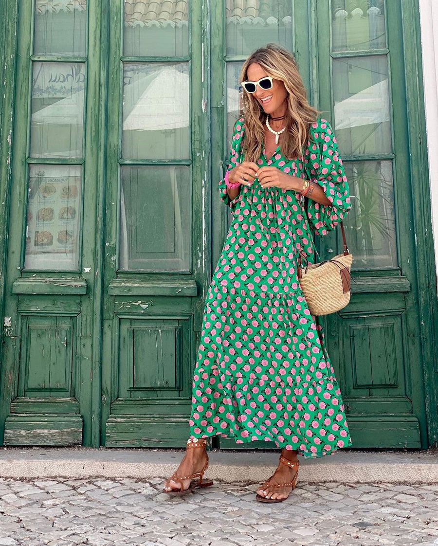 Isla Flowy Floral Maxi Dress
