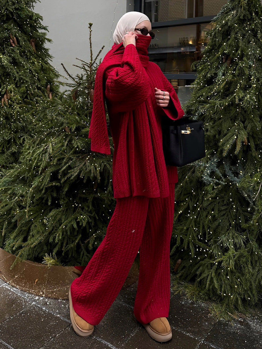 Venetia Cable Knit Sweater and Pants Set
