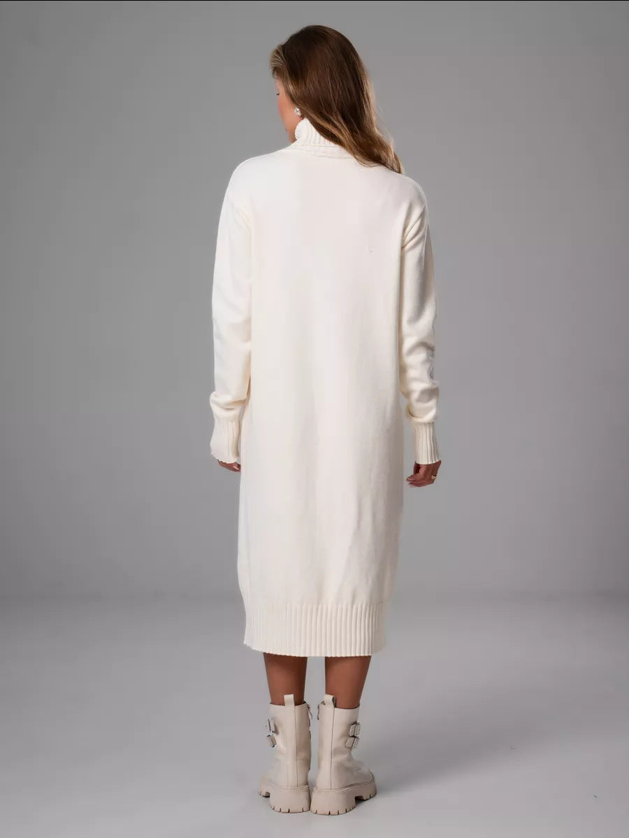 Vibeke Turtleneck Knit Sweater Dress